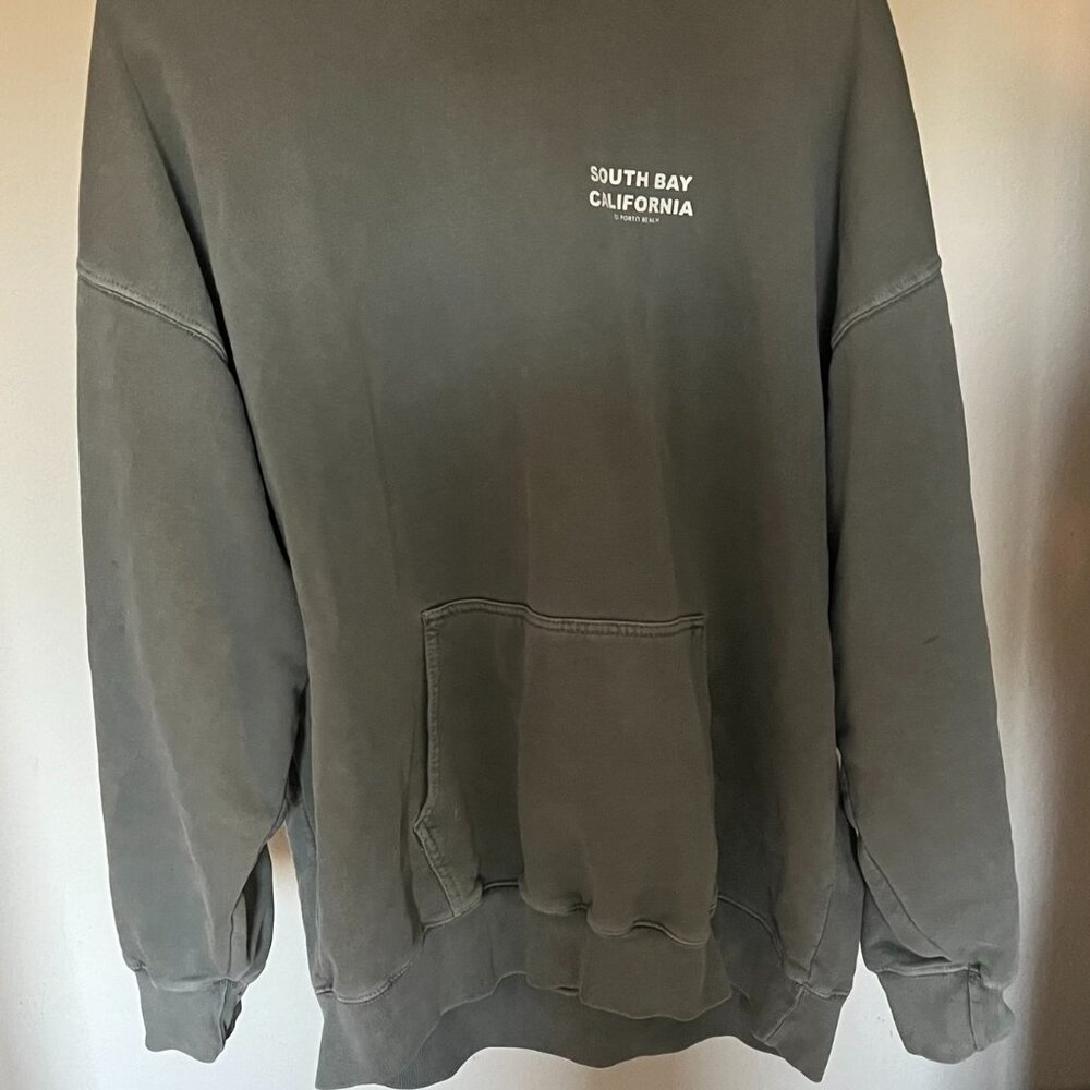 Grey/Green South Bay California Brandy Melville Hoodie